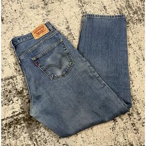 Levi's 550 Relaxed Fit Jeans Men 36x32 Blue Denim Tapered Red Tab